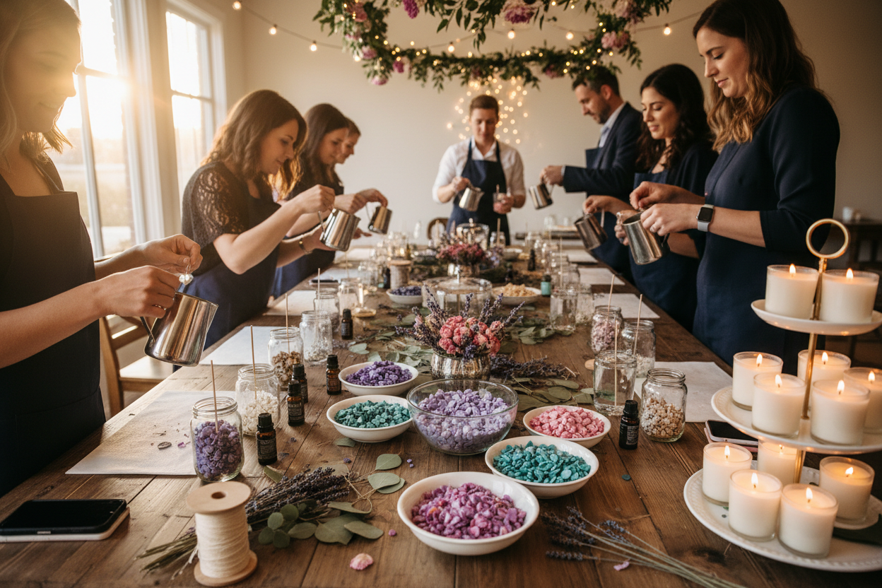 Private Candle Making Workshops for Parties, Birthdays, and Events