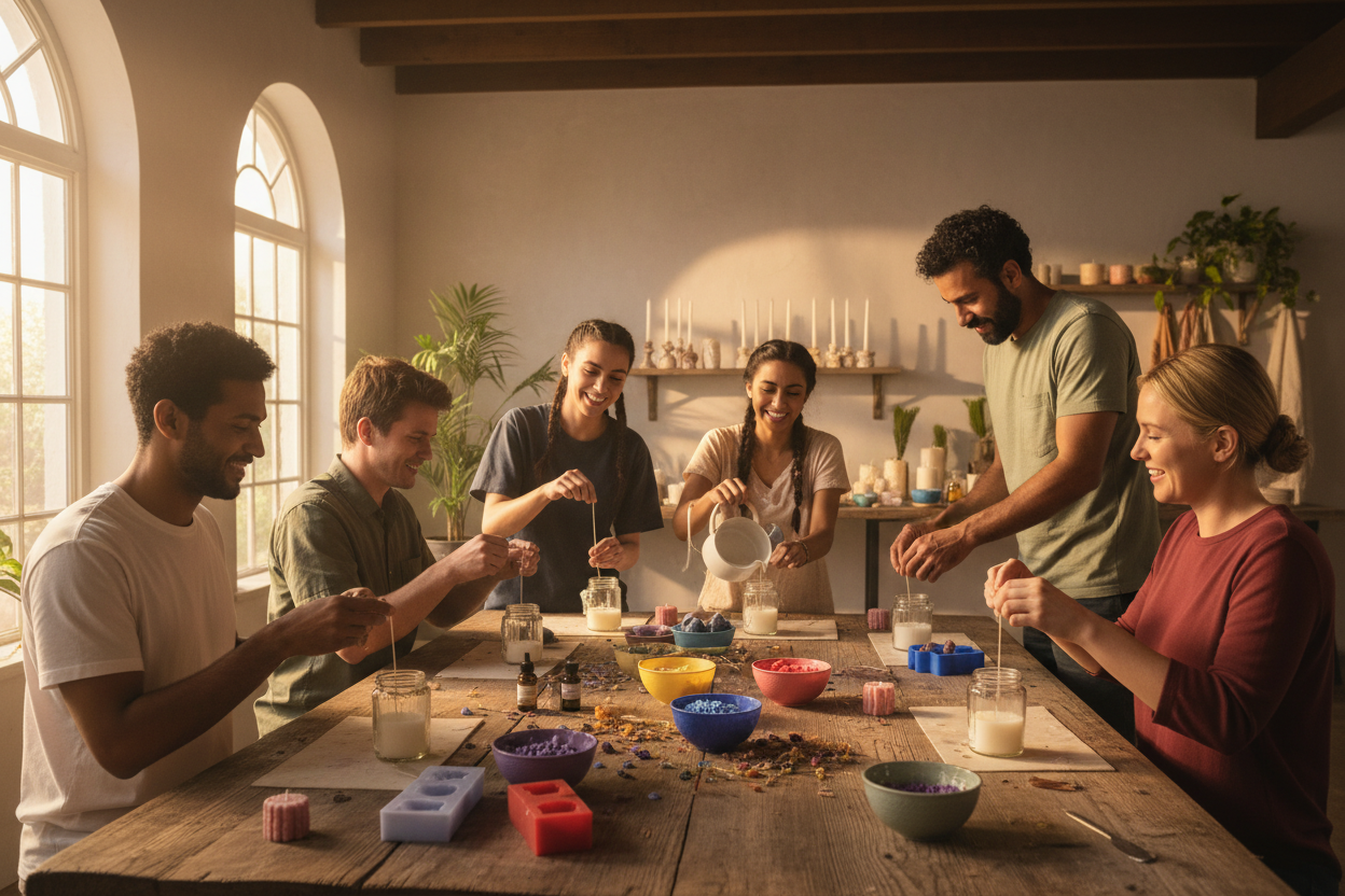 What Happens at a Candle Making Workshop?